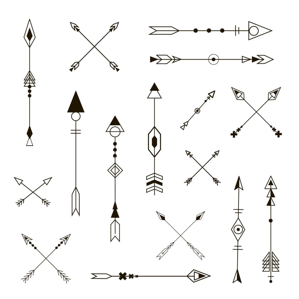 Arrow Designs Temporary Tattoo